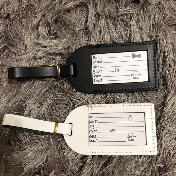 Mr and mrs luggage tags honeymoon - Picture 2 of 2